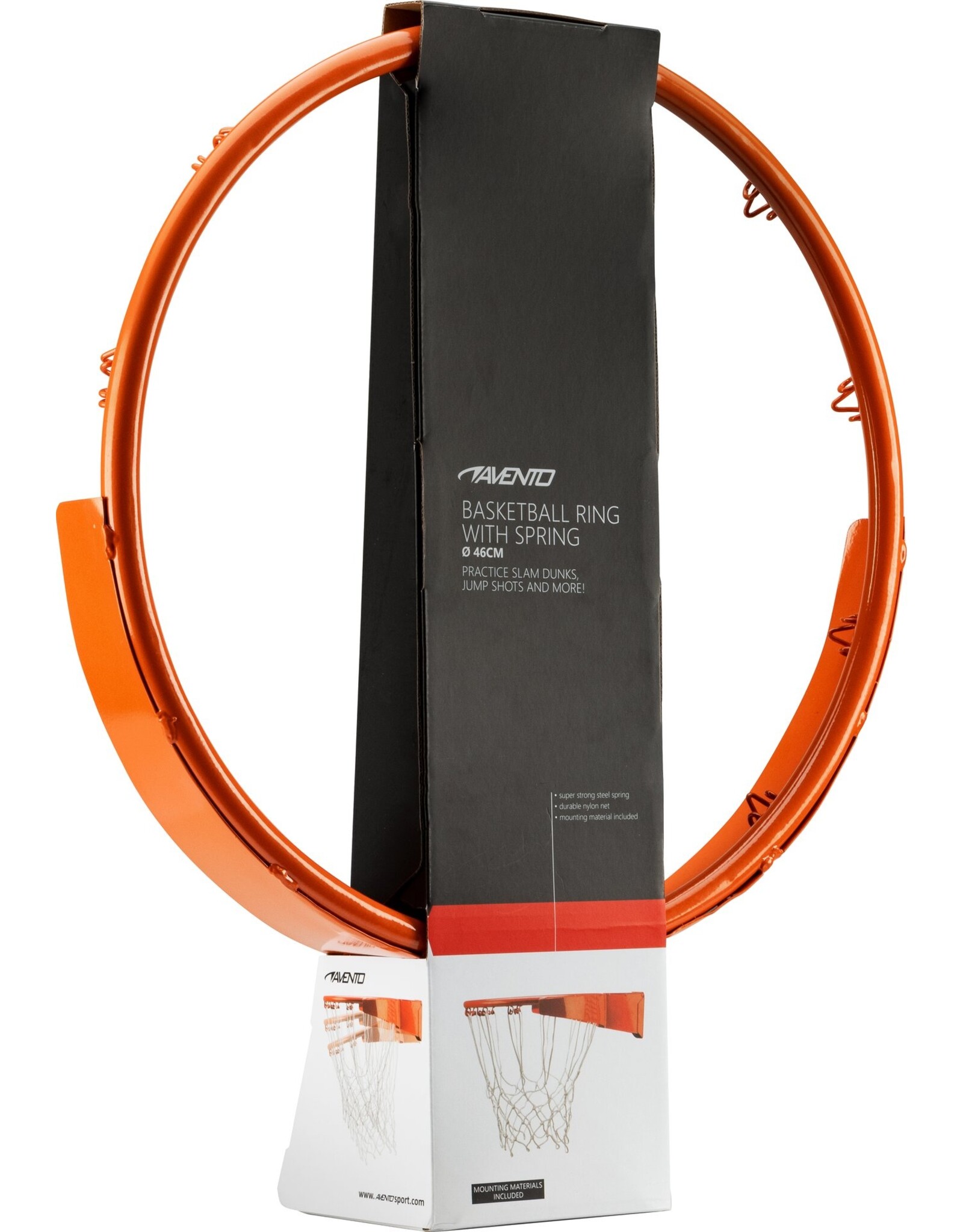 Avento Basketbalring met veer + net • Slam Rim Pro •