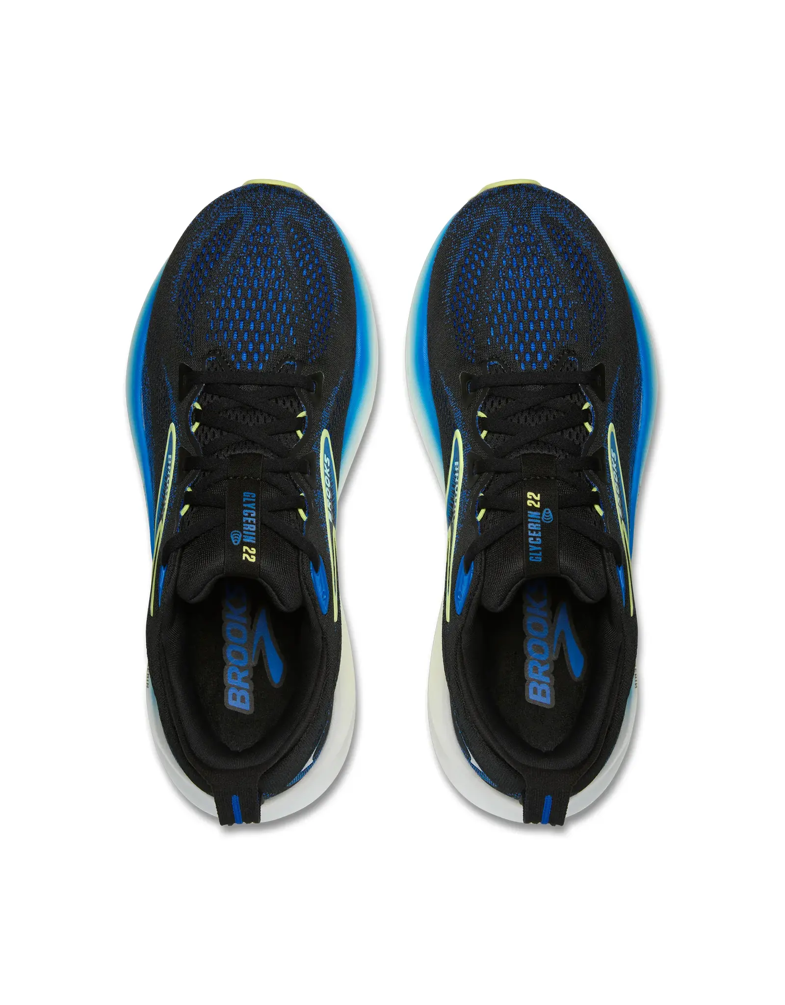 Brooks Glycerin 22-Heren-Black/Cobalt/Neo Yellow