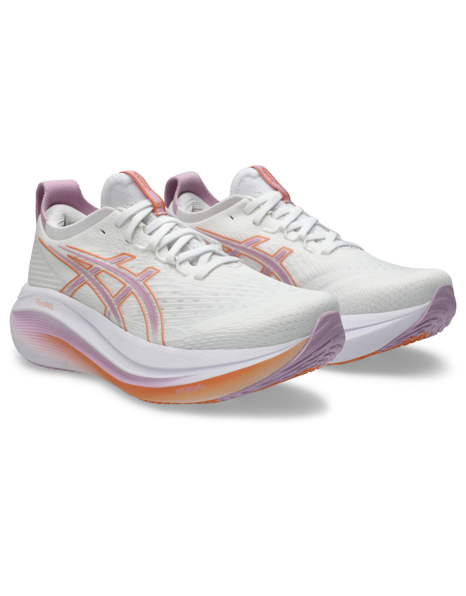 Asics GEL-NIMBUS 27-Dames-WHITE/LIGHT UBE