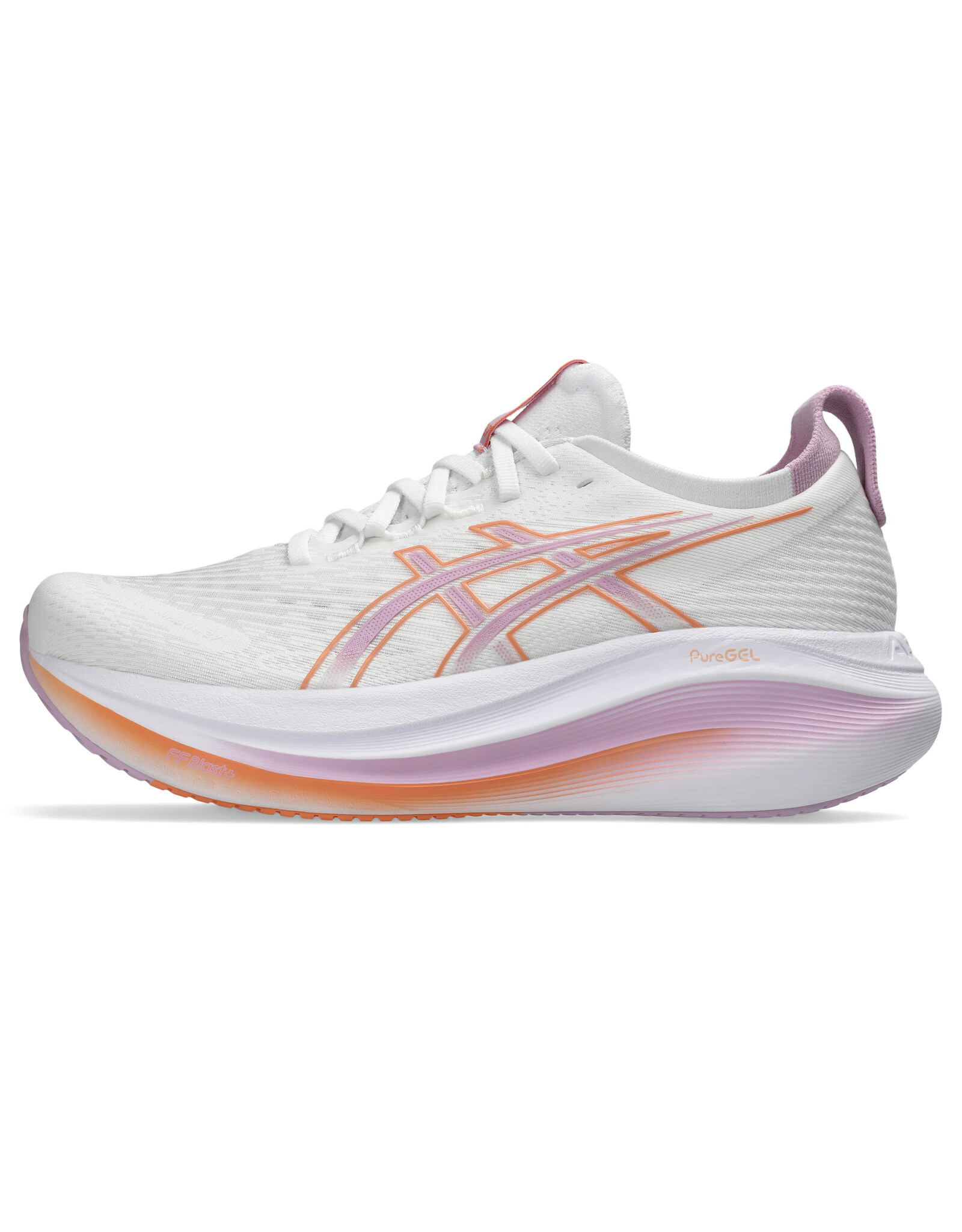 Asics GEL-NIMBUS 27-Dames-WHITE/LIGHT UBE