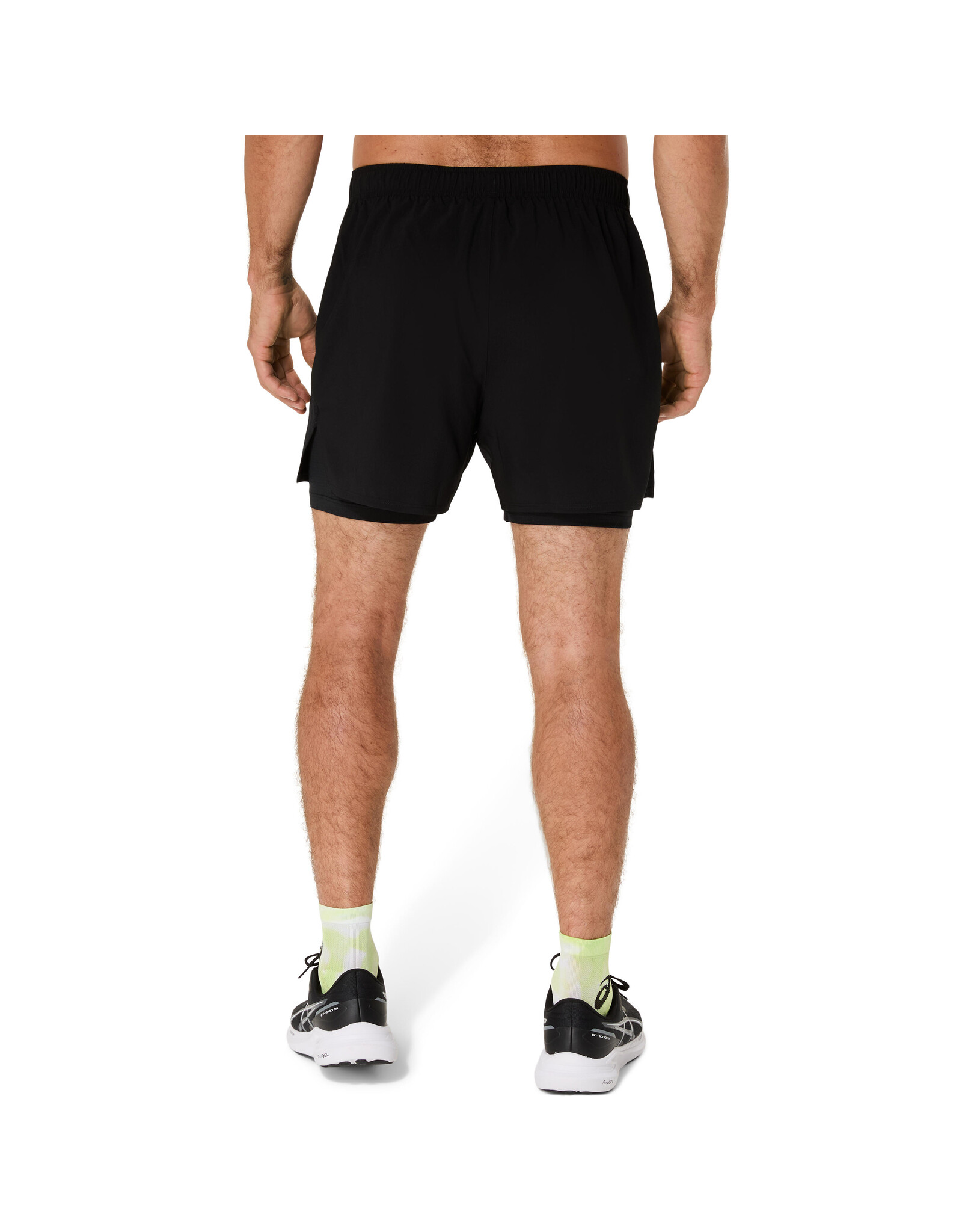 Asics ASICS CORE 2-N-1 5IN SHORT-Heren-PERFORMANCE BLACK/PERFORMANCE BLACK