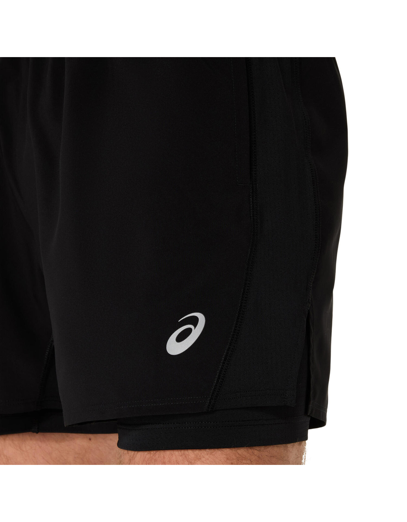 Asics ASICS CORE 2-N-1 5IN SHORT-Heren-PERFORMANCE BLACK/PERFORMANCE BLACK