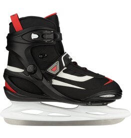 Nijdam IJshockeyschaats Semi-Softboot - Twilight Face-off Zwart/Wit (BLK)