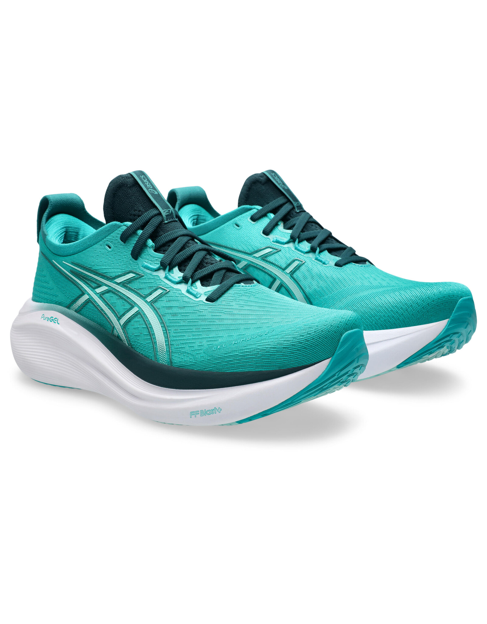Asics GEL-NIMBUS 27-Heren-WAVE TEAL/SAXON GREEN