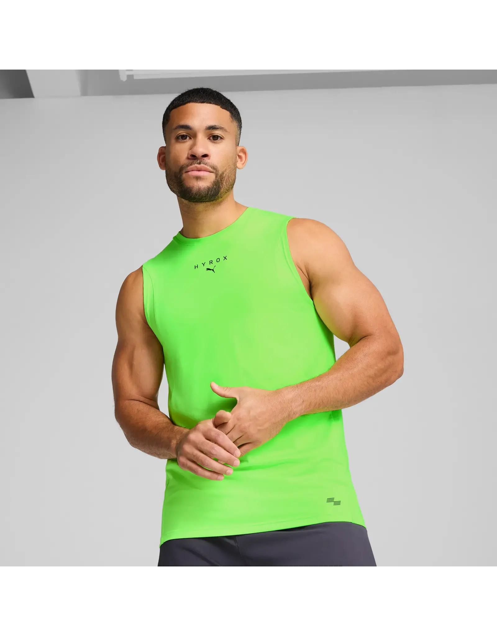 Puma M PUMA x HYROX Cloudspun Tank-Heren-green