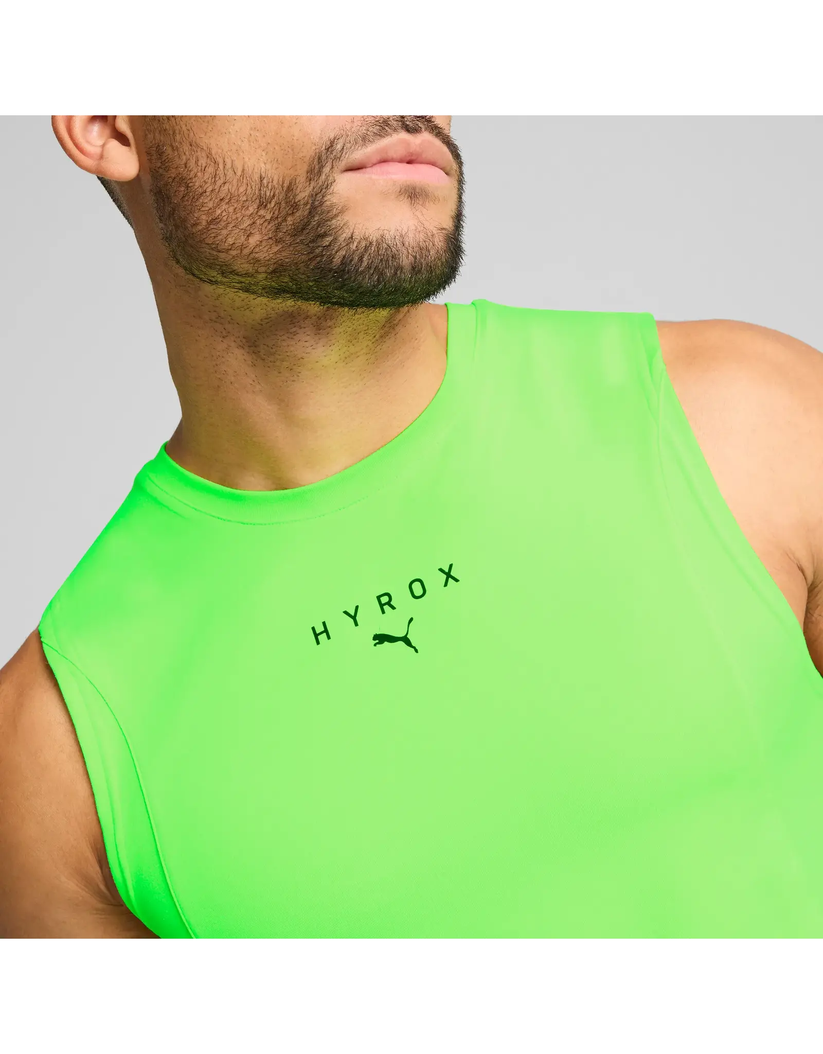 Puma M PUMA x HYROX Cloudspun Tank-Heren-green