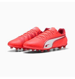Puma KING MATCH FG/AG-Unisex-Glowing Red-PUMA White-Red Fire