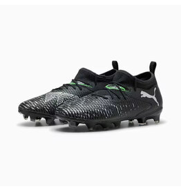 Puma FUTURE 8 MATCH FG/AG Jr-Unisex-PUMA Black-Cool Light Gray-Fluo Green