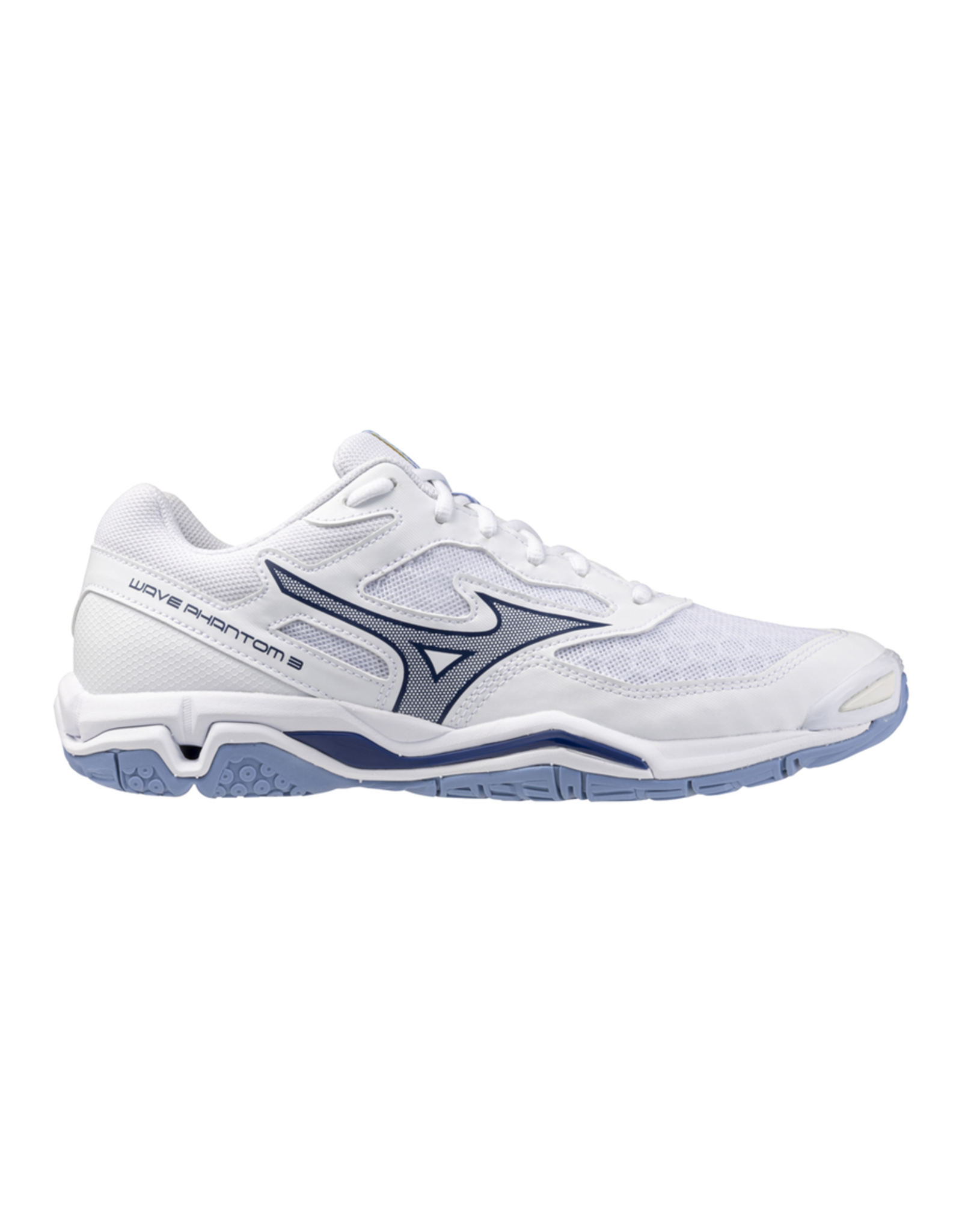 Mizuno SHOE WAVE PHANTOM-Heren-White/BellwetherBlue/B.AirBlue