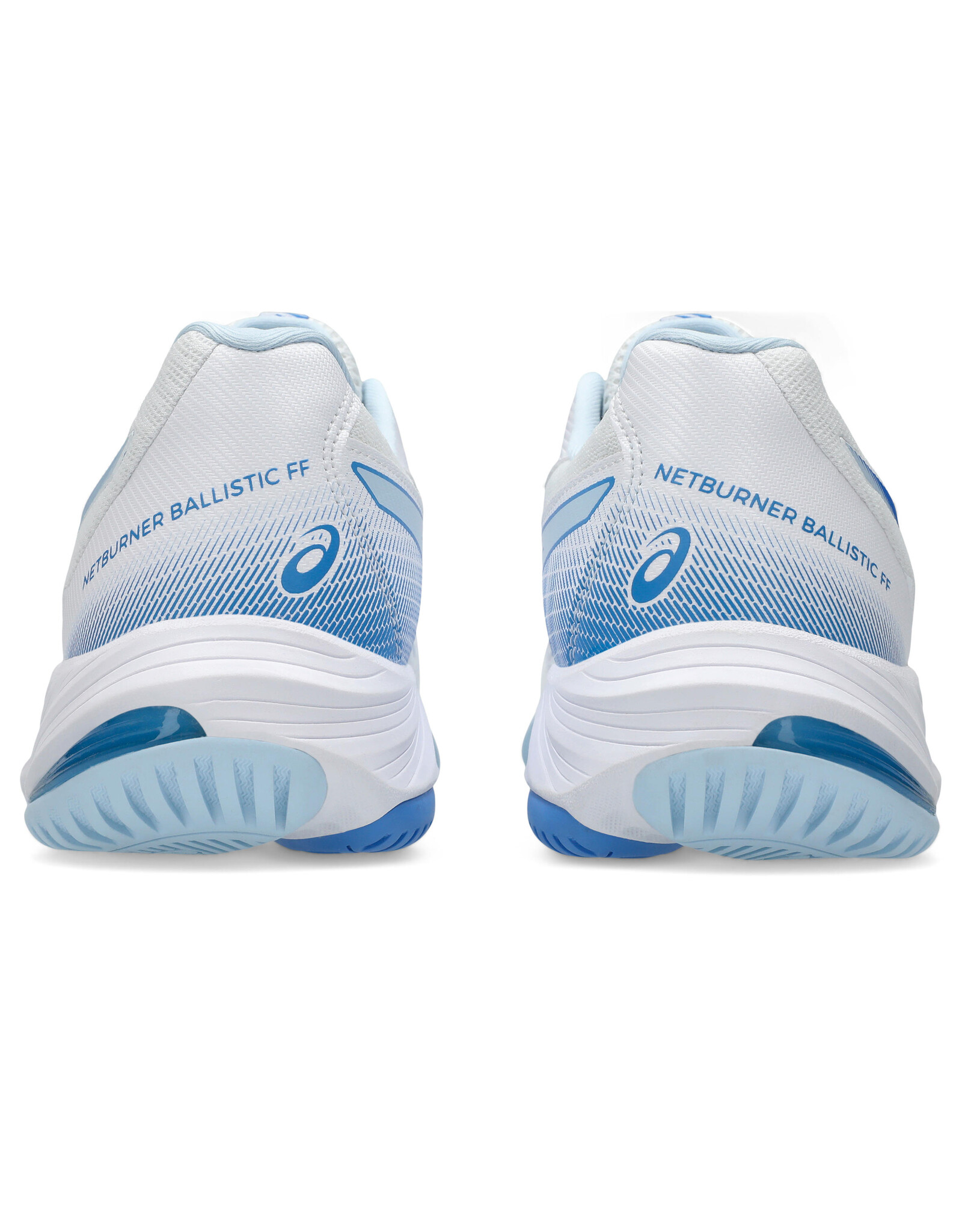 Asics NETBURNER BALLISTIC FF 3-Dames-WHITE/BLUE COAST