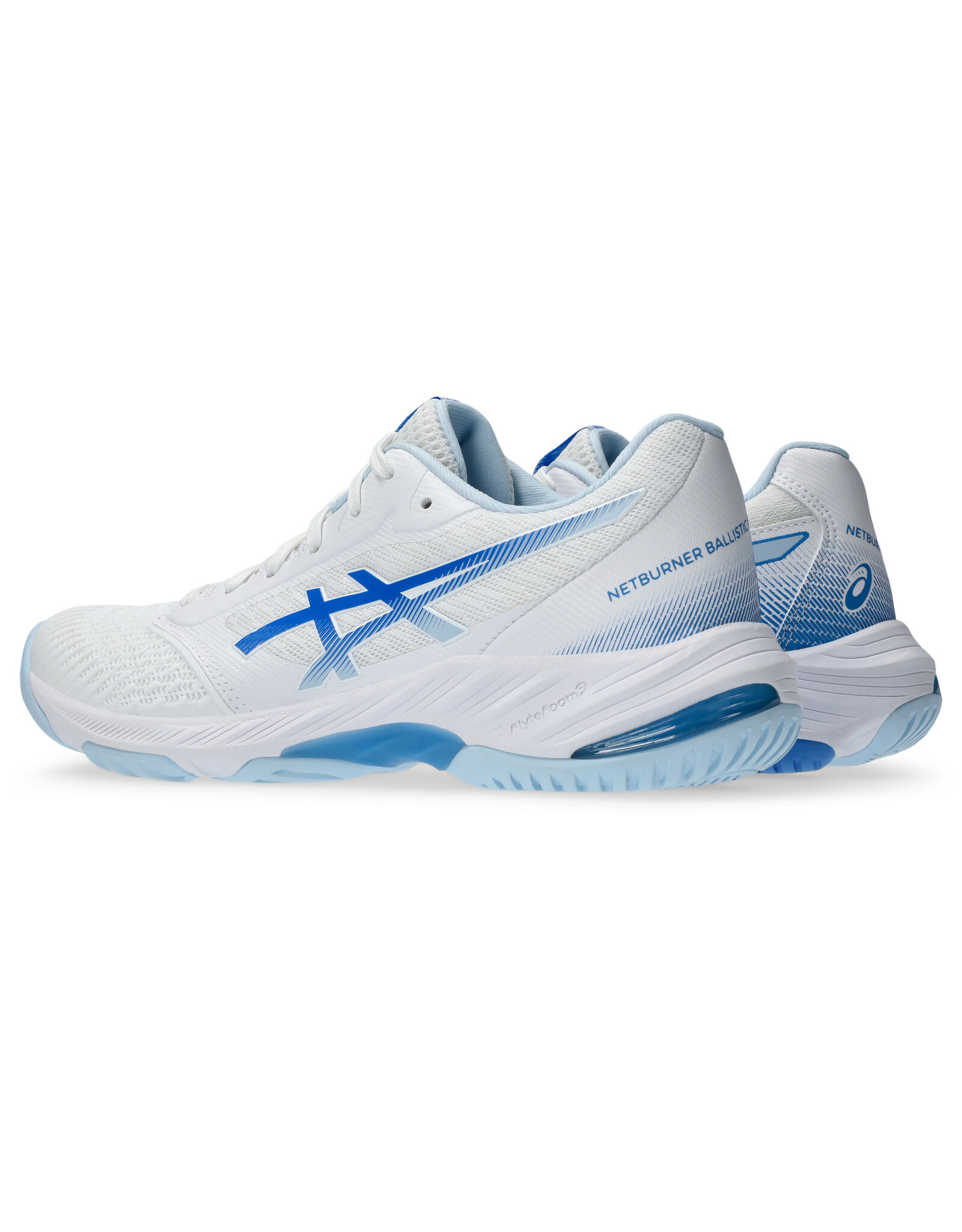 Asics NETBURNER BALLISTIC FF 3-Dames-WHITE/BLUE COAST