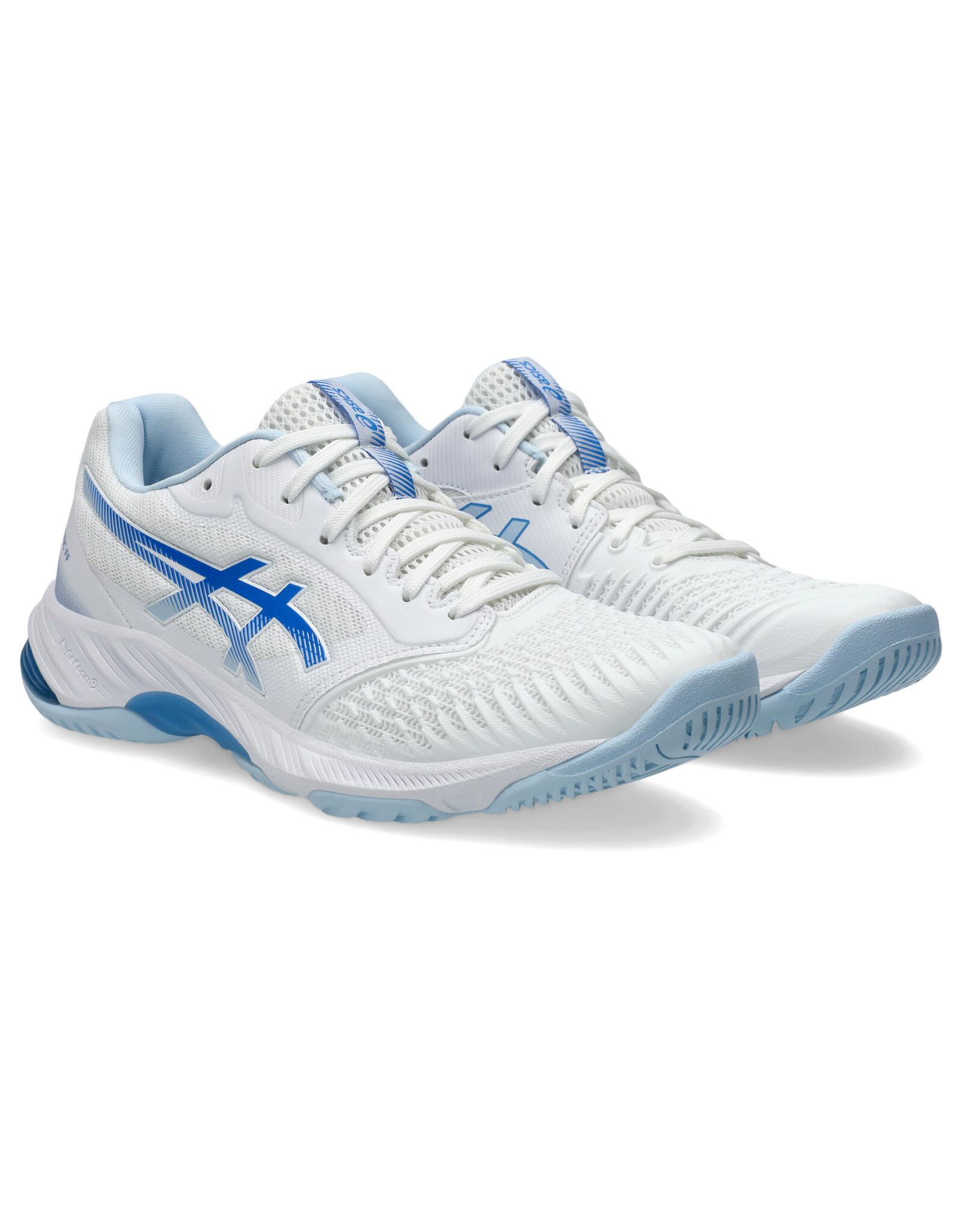 Asics NETBURNER BALLISTIC FF 3-Dames-WHITE/BLUE COAST