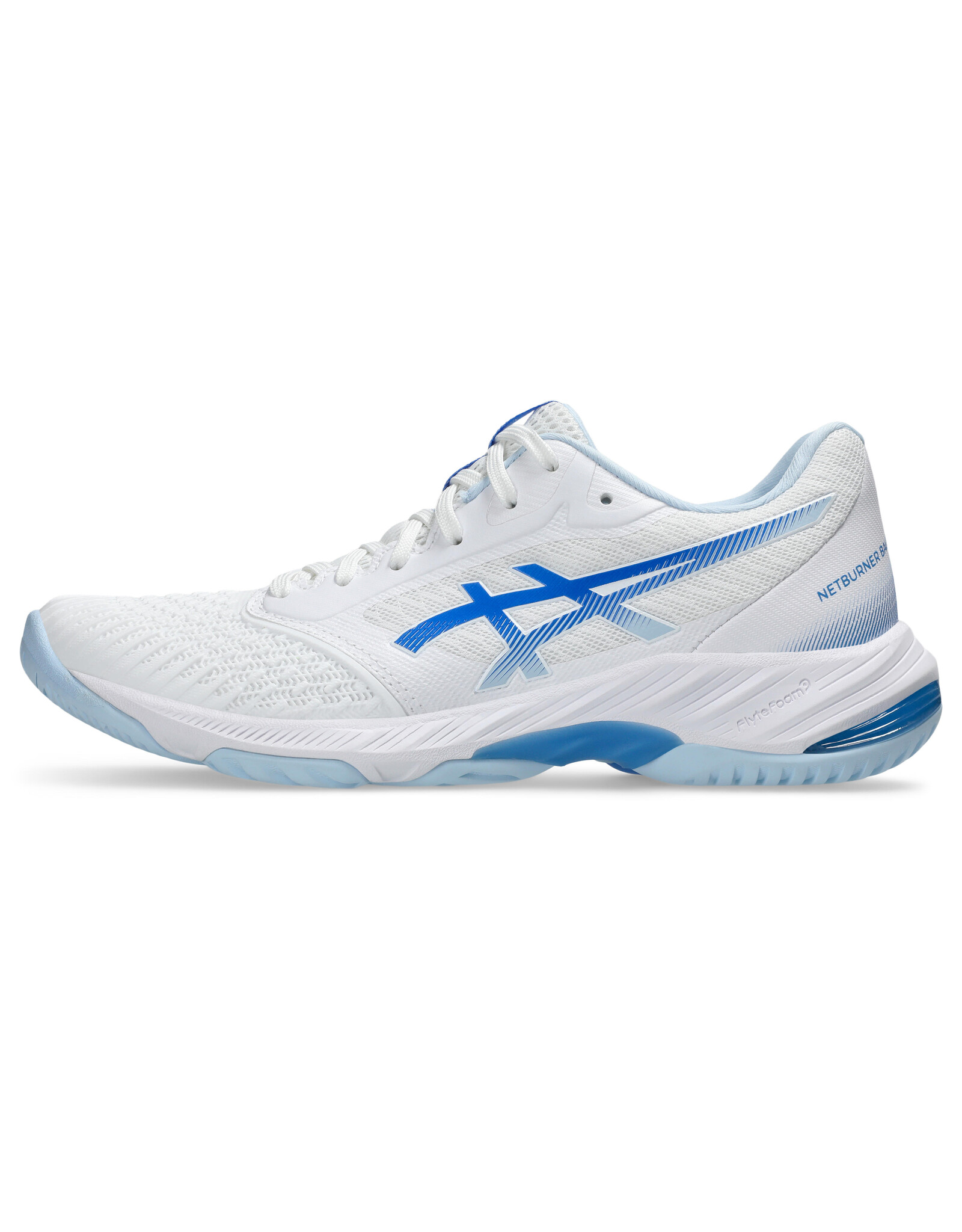 Asics NETBURNER BALLISTIC FF 3-Dames-WHITE/BLUE COAST