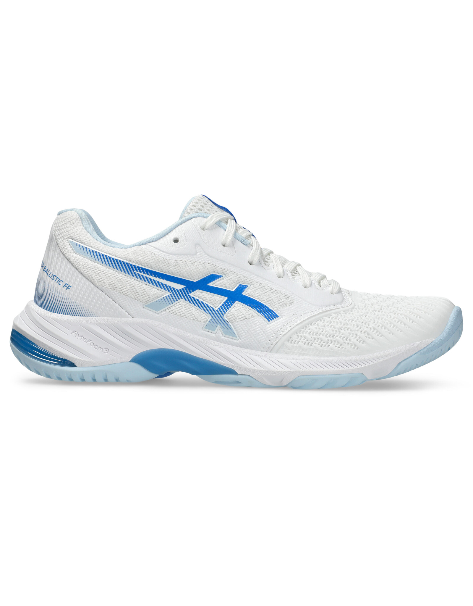 Asics NETBURNER BALLISTIC FF 3-Dames-WHITE/BLUE COAST