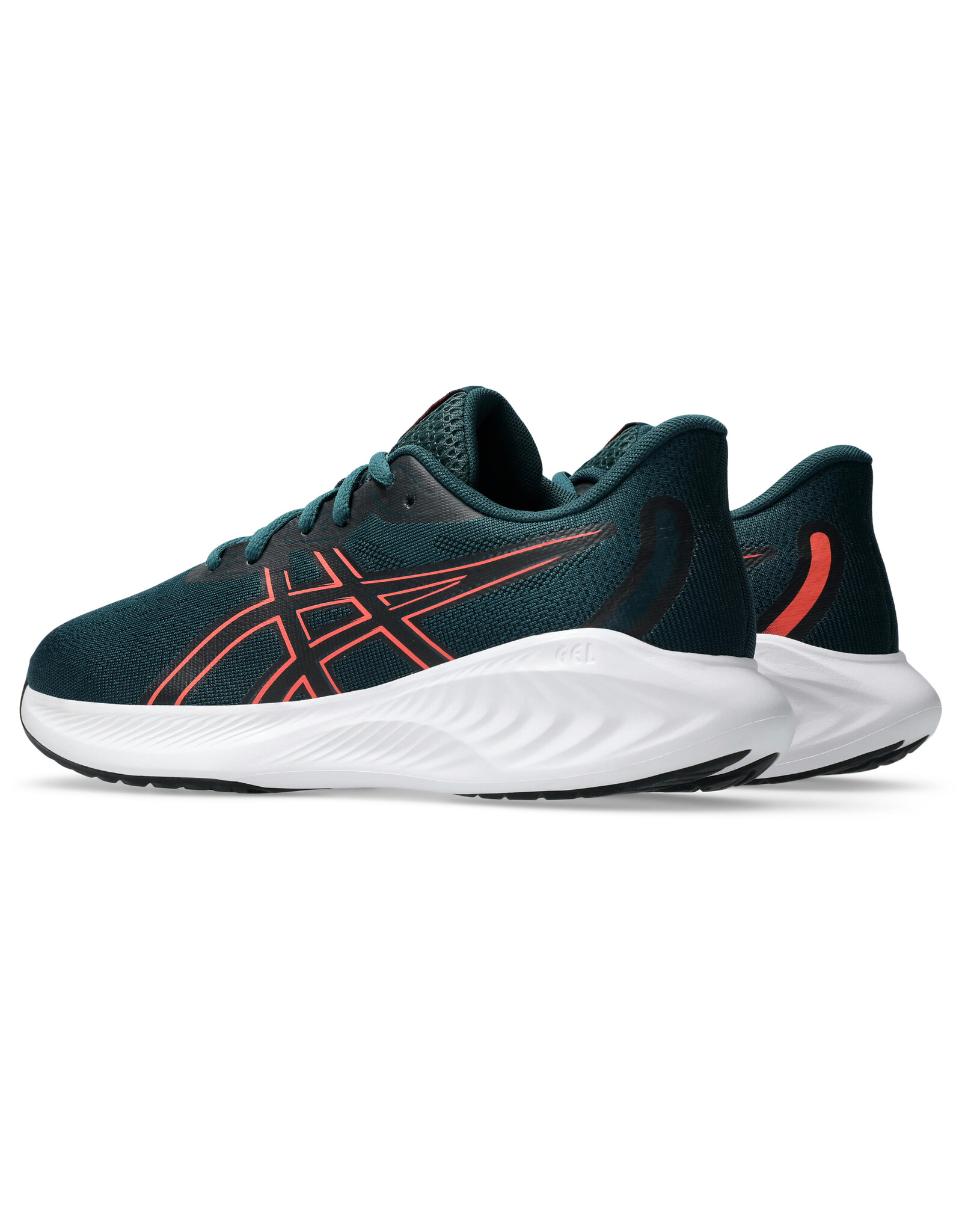 Asics GEL-CUMULUS 26 GS-Kinderen-SAXON GREEN/CORAL REEF