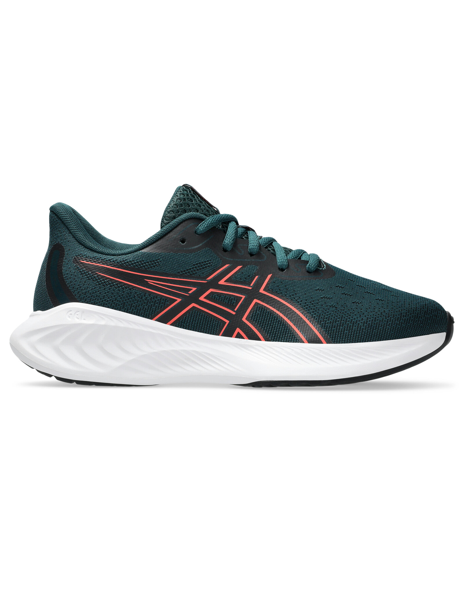 Asics GEL-CUMULUS 26 GS-Kinderen-SAXON GREEN/CORAL REEF