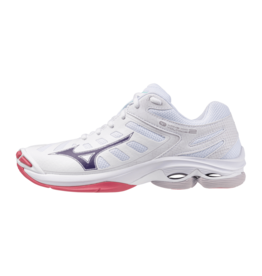 Mizuno SHOE WAVE VOLTAGE WOS-Dames-White/Violet Indigo/Camellia Rose