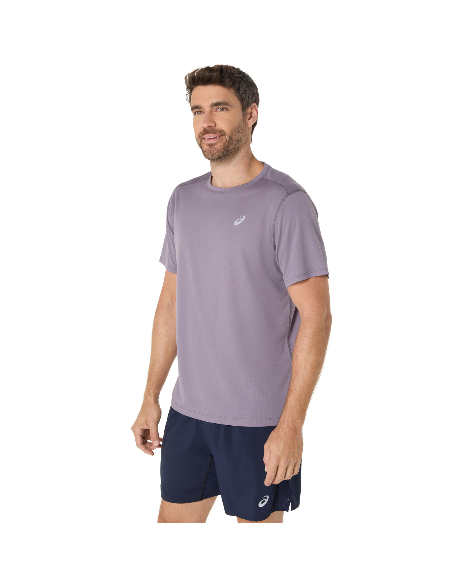 Asics ASICS CORE SS TOP-Heren-LAVENDER GREY