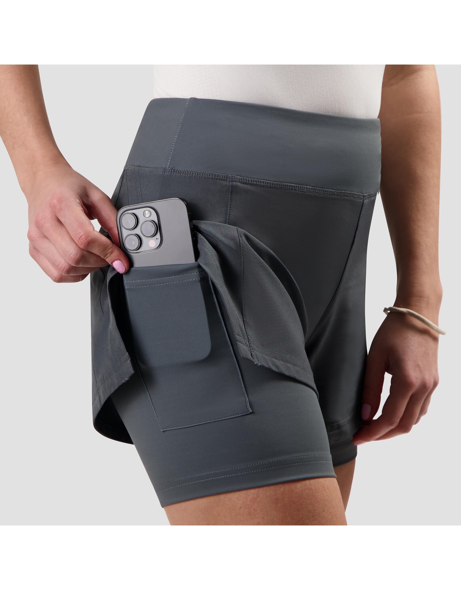 Rogelli Ds Running 2-in-1 Short Essential Grijs