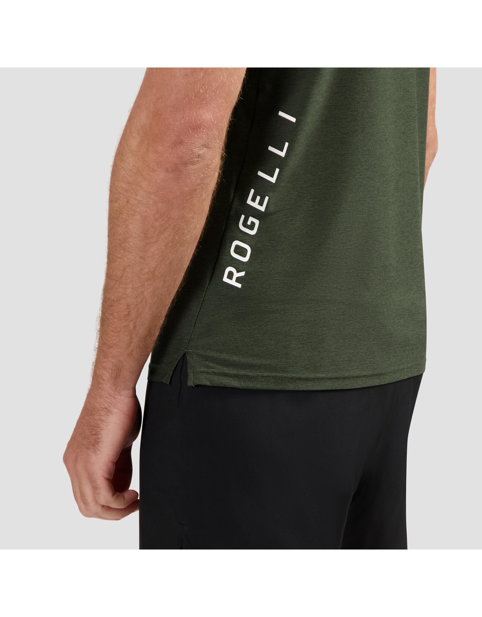Rogelli Running T-shirt Essential Leger Groen