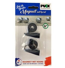 Puck Puck magneet met koord, 2 stuks