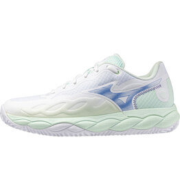 Mizuno SHOE WAVE ENFORCE COURT CC WOS-Dames-White/Frontier Blue/Bay