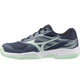 Mizuno SHOE BREAK SHOT 5 JNR CC-Kinderen-Vintage Indigo/Neo Mint/India Ink