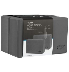 Avento Yoga Blok Set van 2 • Foam • Grijs