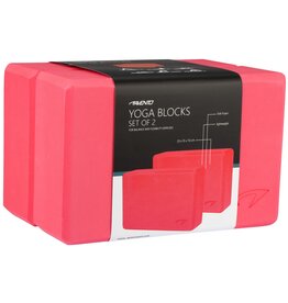 Avento Yoga Blok Set van 2 • Foam • Roze