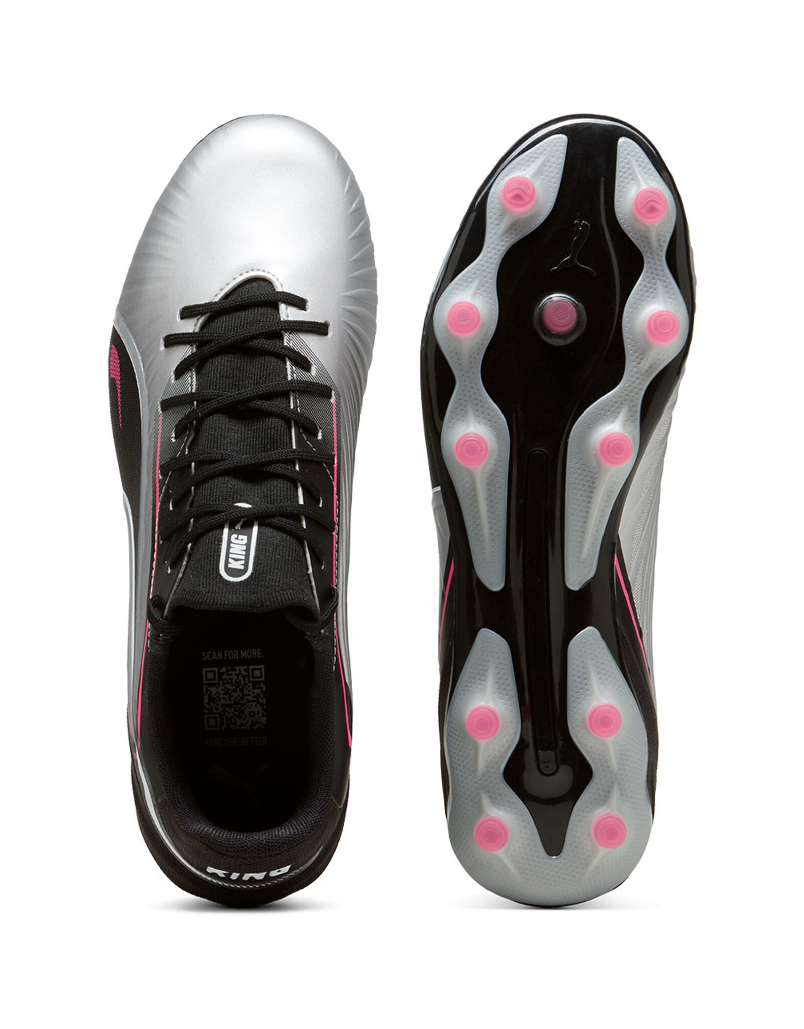 Puma KING MATCH FG/AG-Unisex-PUMA Silver-PUMA Black-Sun Struck-PUMA White