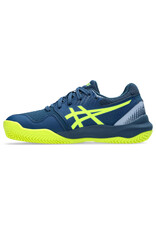 Asics GEL-RESOLUTION 9 GS CLAY-Kinderen-MAKO BLUE/SAFETY YELLOW