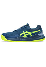 Asics GEL-RESOLUTION 9 GS CLAY-Kinderen-MAKO BLUE/SAFETY YELLOW