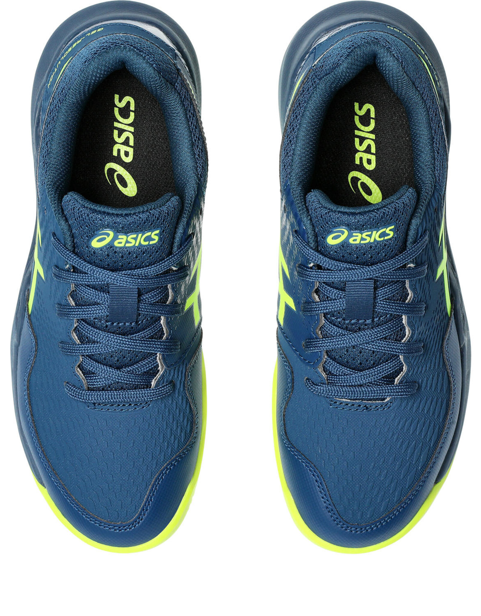 Asics GEL-RESOLUTION 9 GS CLAY-Kinderen-MAKO BLUE/SAFETY YELLOW