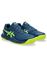 Asics GEL-RESOLUTION 9 GS CLAY-Kinderen-MAKO BLUE/SAFETY YELLOW