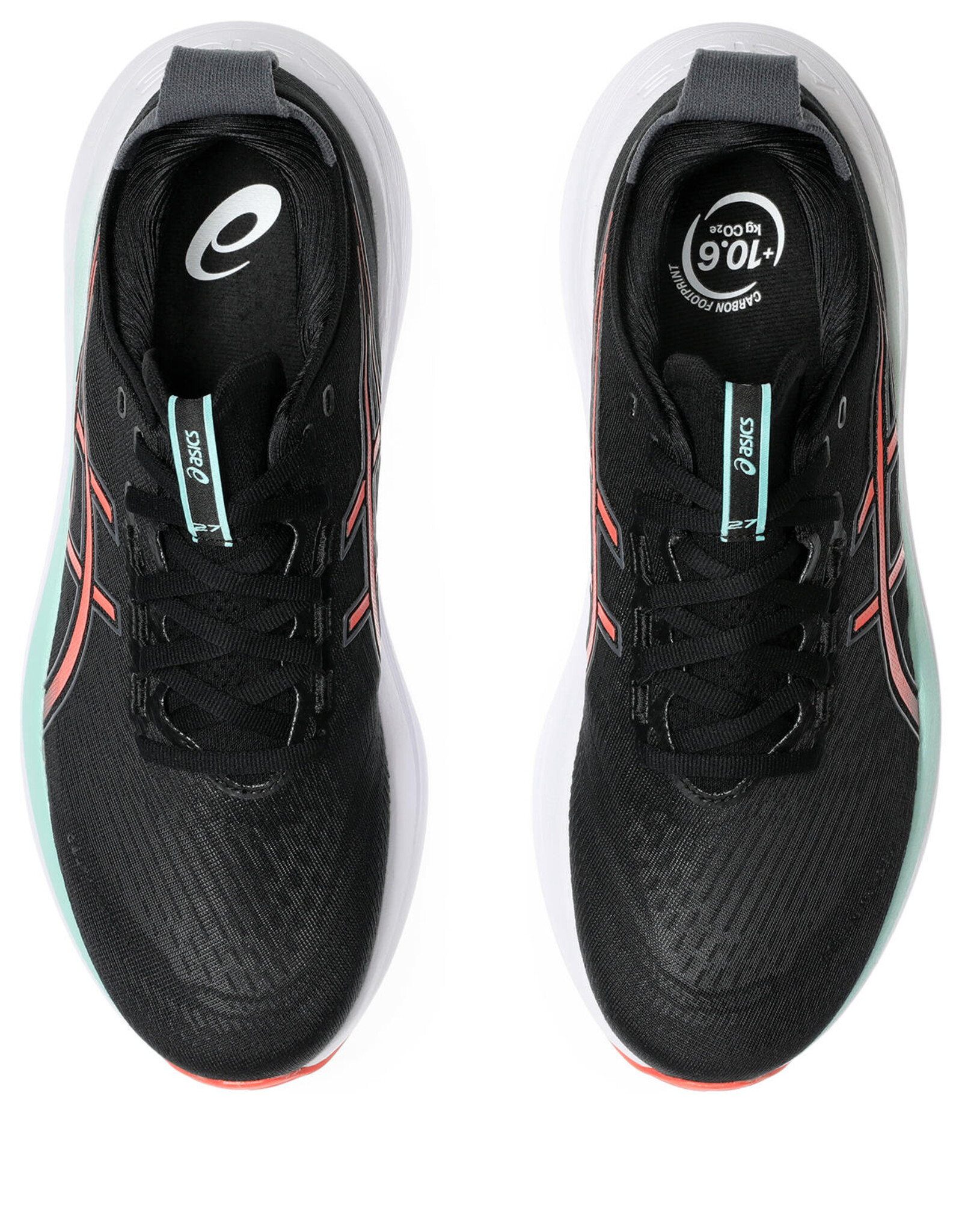 Asics GEL-NIMBUS 27-Heren-BLACK/CORAL REEF