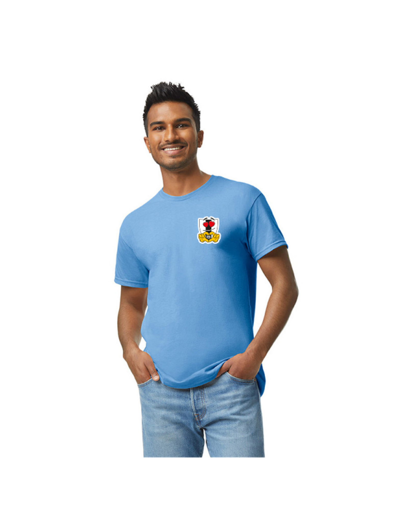 Gildan RP85 JAAR JUBILEUM SHIRT VOLWASSEN  LICHT BLAUW