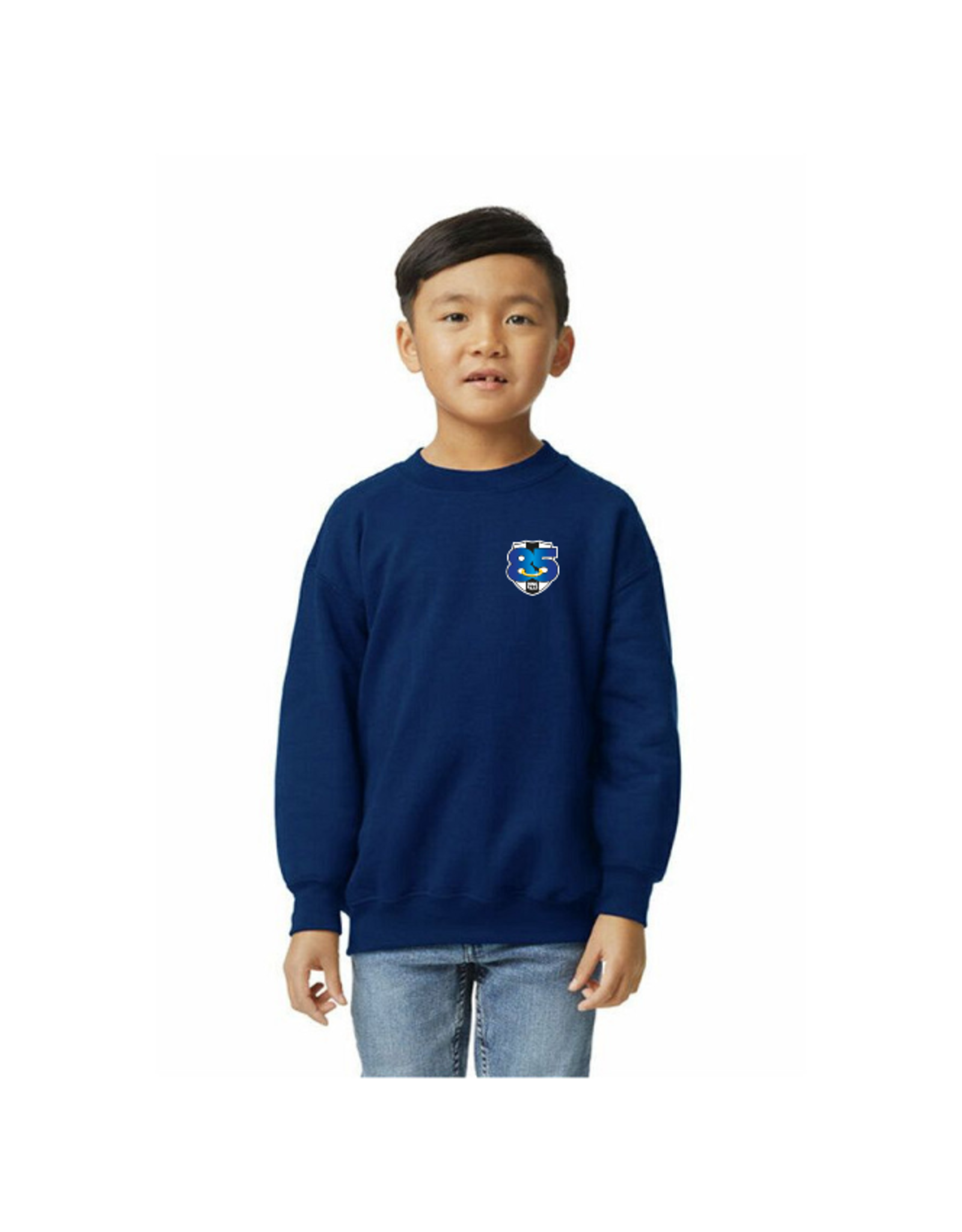 Gildan RP85 JAAR JUBILEUM SWEATER KINDEREN NAVY