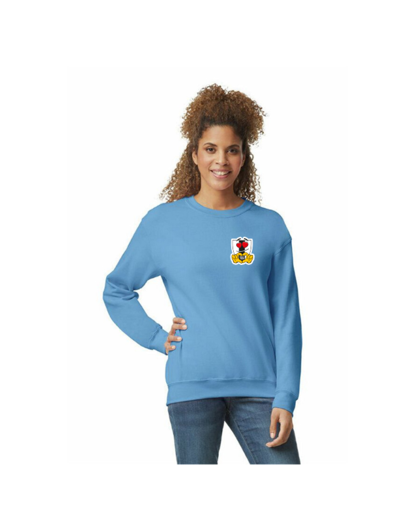 Gildan RP85 JAAR JUBILEUM SWEATER VOLWASSEN LICHT BLAUW