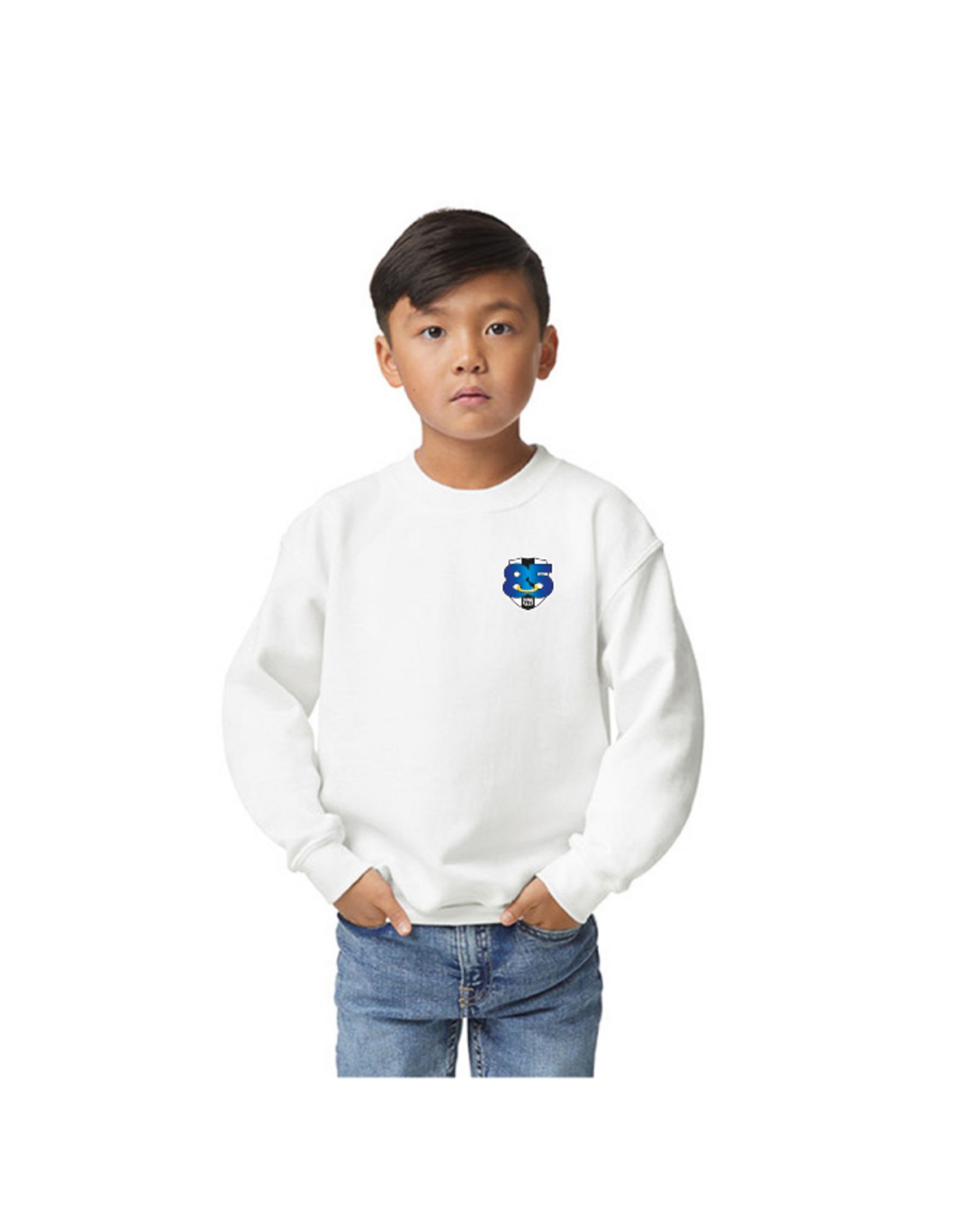 Gildan RP85 JAAR JUBILEUM SWEATER KINDEREN WIT