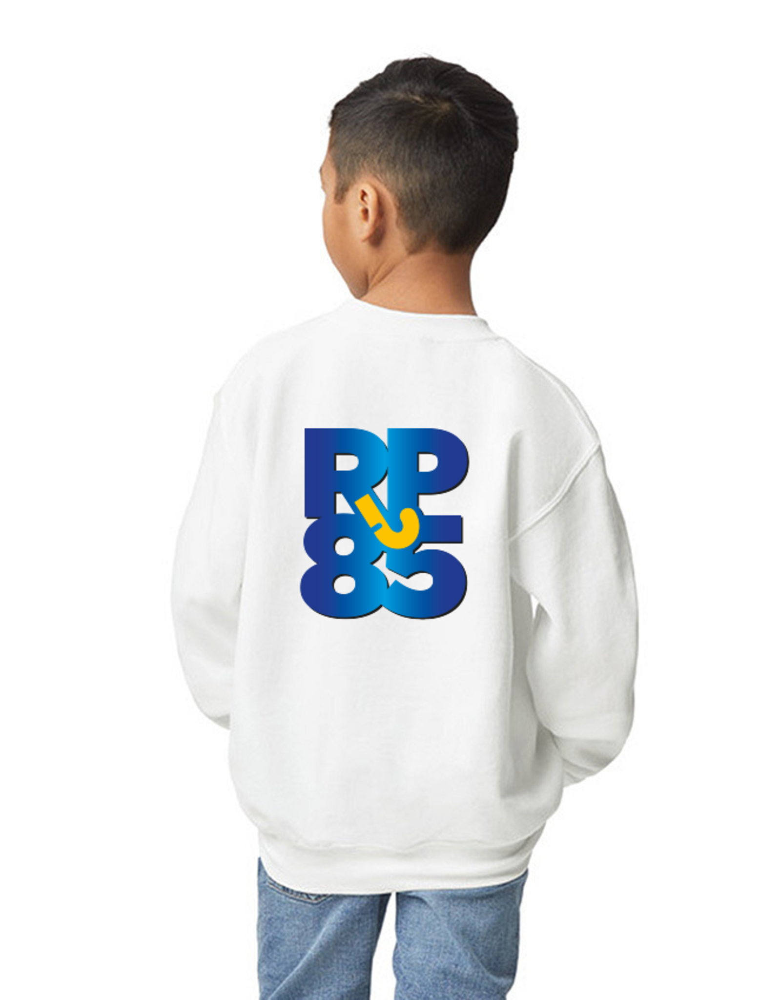 Gildan RP85 JAAR JUBILEUM SWEATER KINDEREN WIT