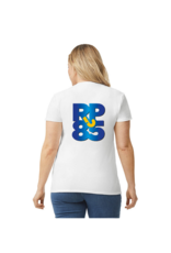 Gildan RP85 JAAR JUBILEUM SHIRT DAMES WIT