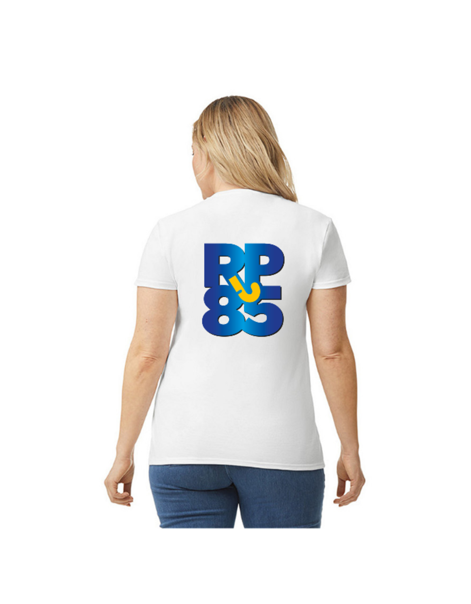 Gildan RP85 JAAR JUBILEUM SHIRT DAMES WIT