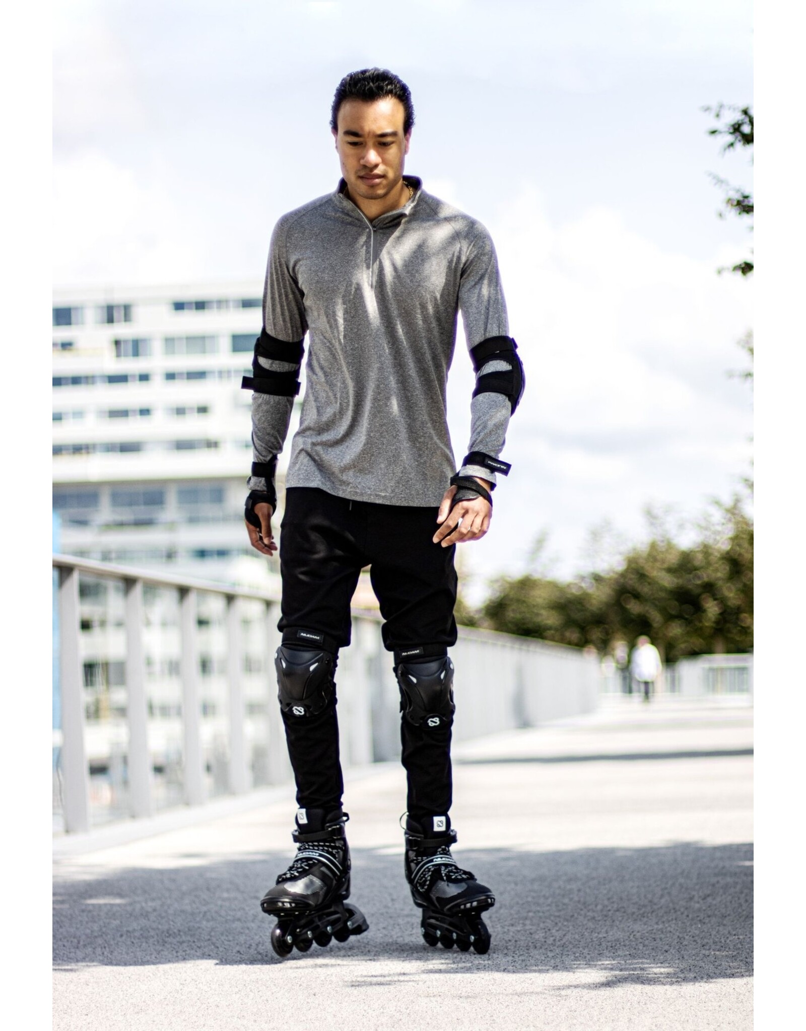 Nijdam Skate Beschermset Volwassenen - Ink Shield