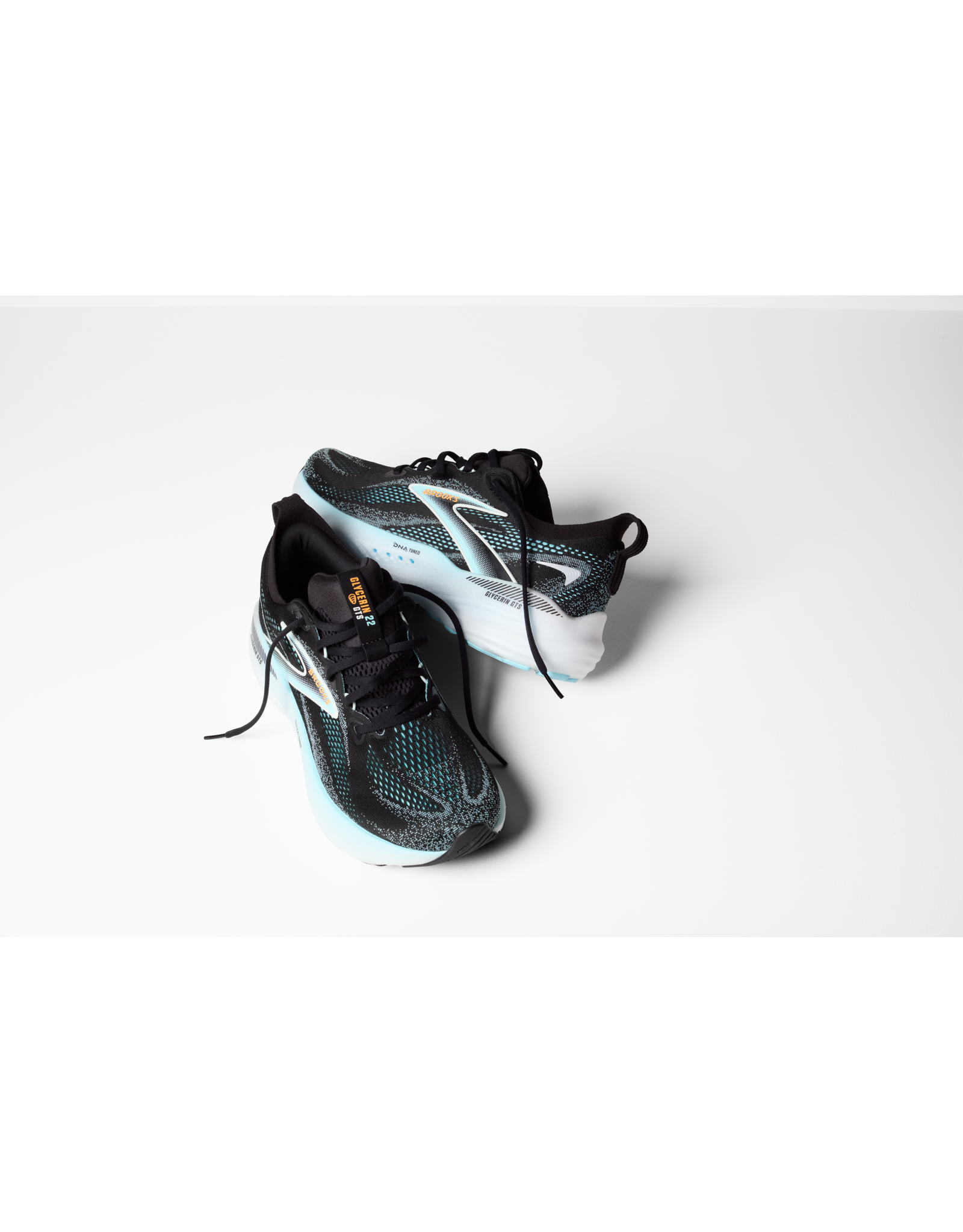 Brooks Glycerin GTS 22-Heren-Black/Atomizer/Blazing Orange