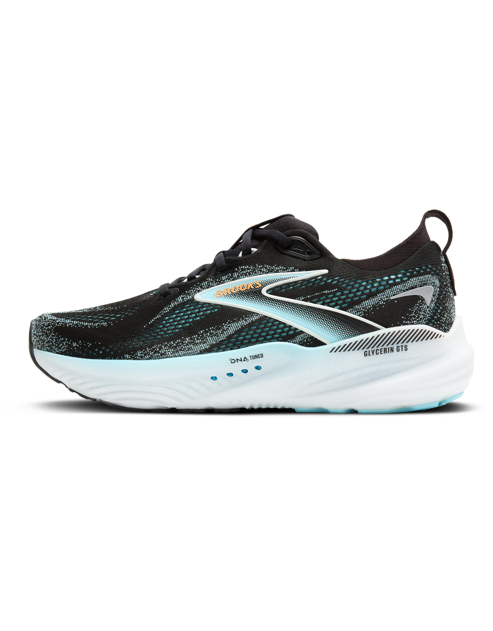 Brooks Glycerin GTS 22-Heren-Black/Atomizer/Blazing Orange