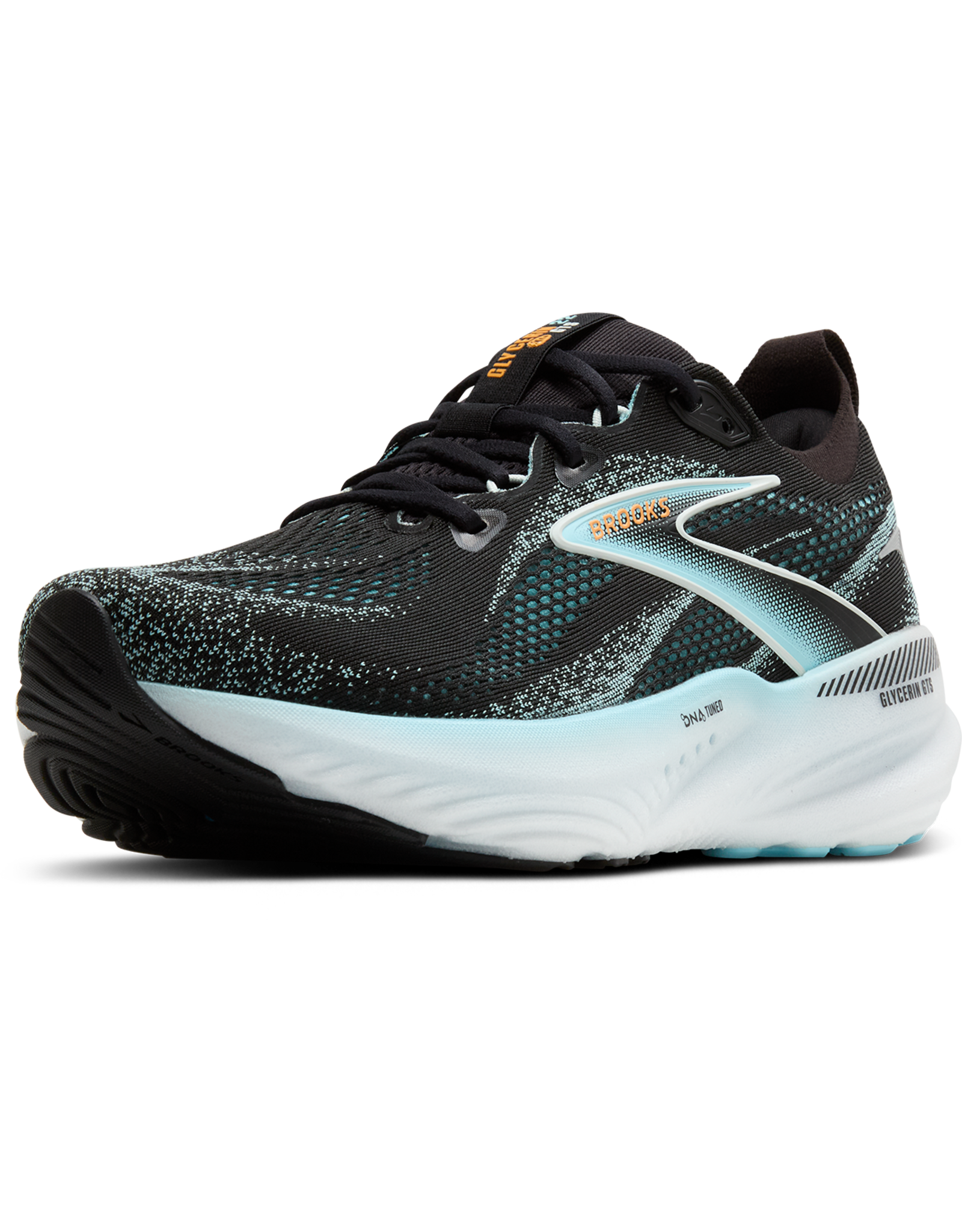 Brooks Glycerin GTS 22-Heren-Black/Atomizer/Blazing Orange