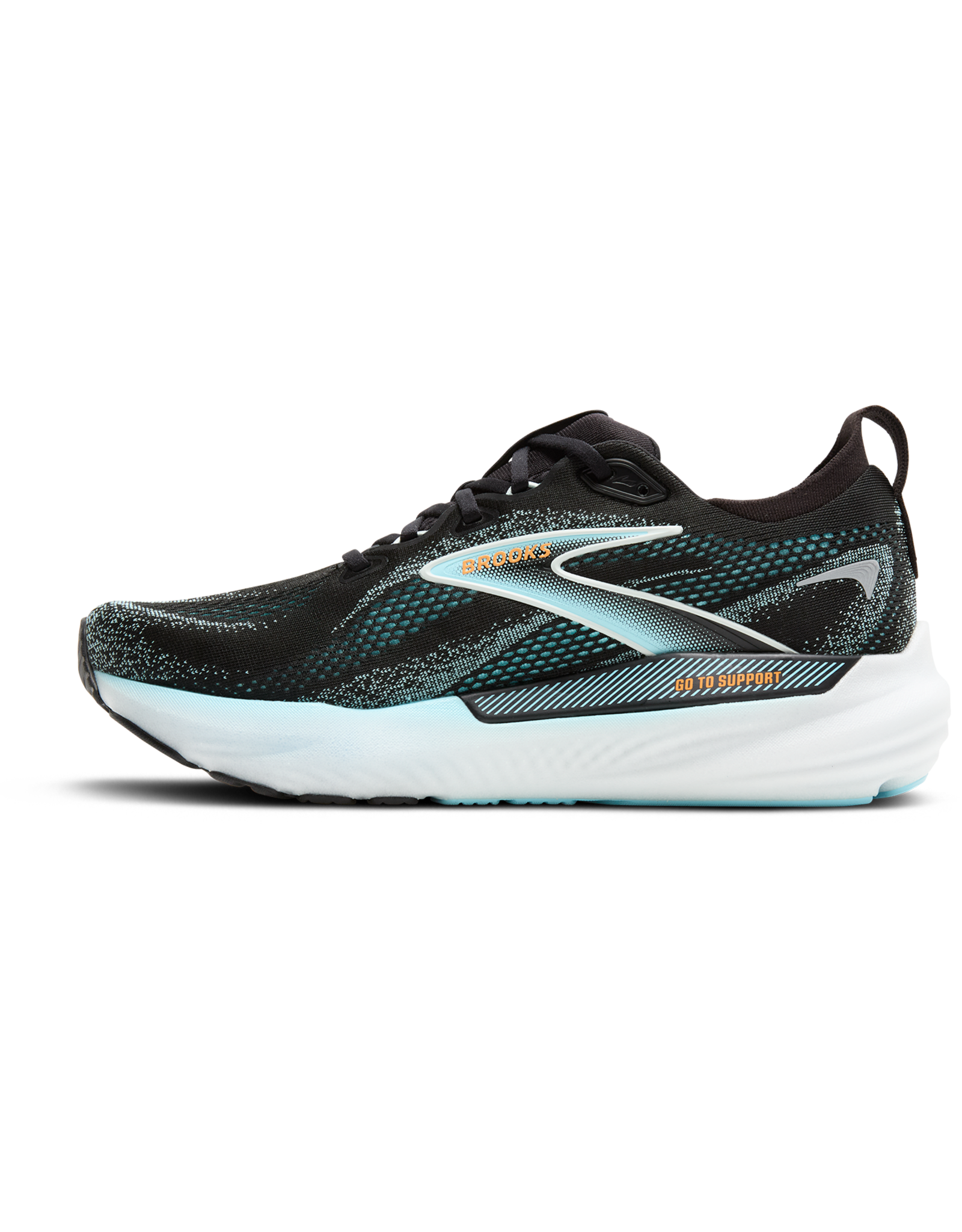 Brooks Glycerin GTS 22-Heren-Black/Atomizer/Blazing Orange