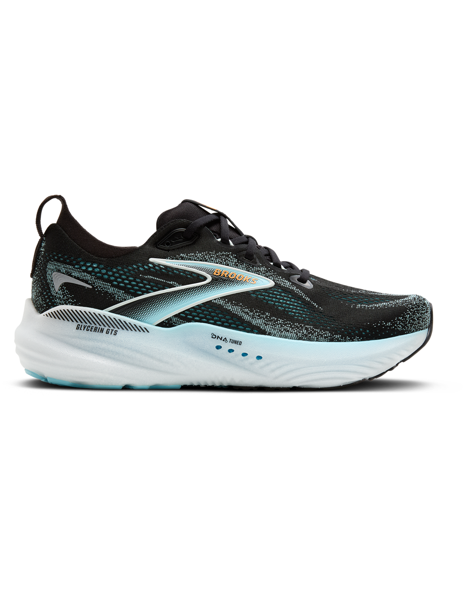 Brooks Glycerin GTS 22-Heren-Black/Atomizer/Blazing Orange