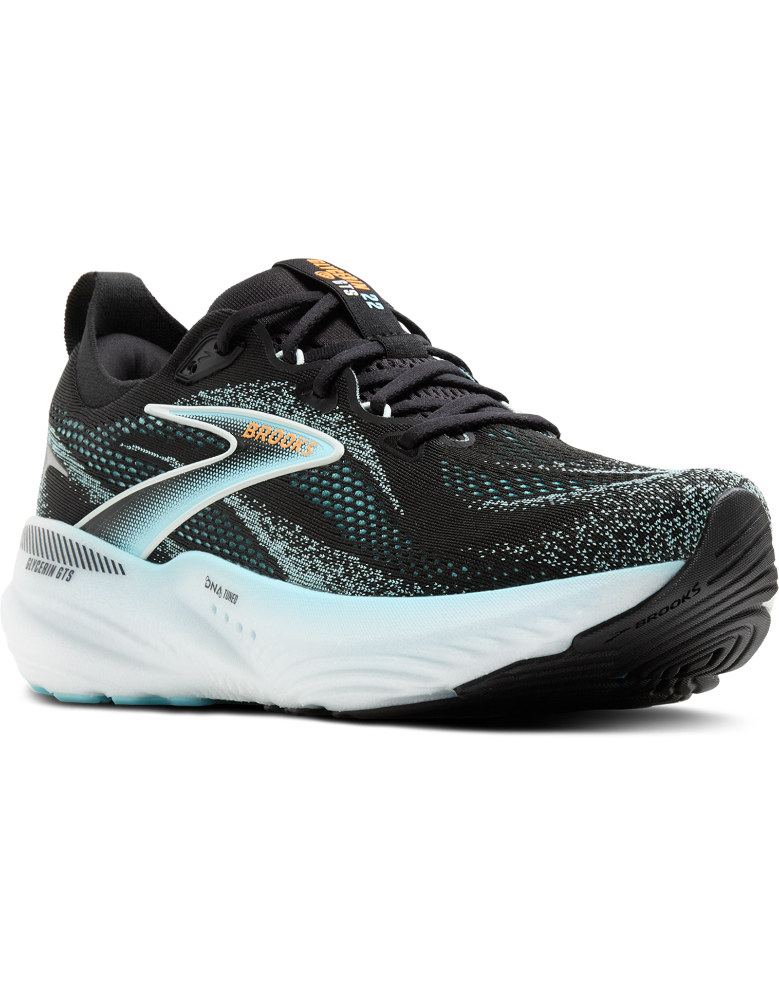 Brooks Glycerin GTS 22-Heren-Black/Atomizer/Blazing Orange