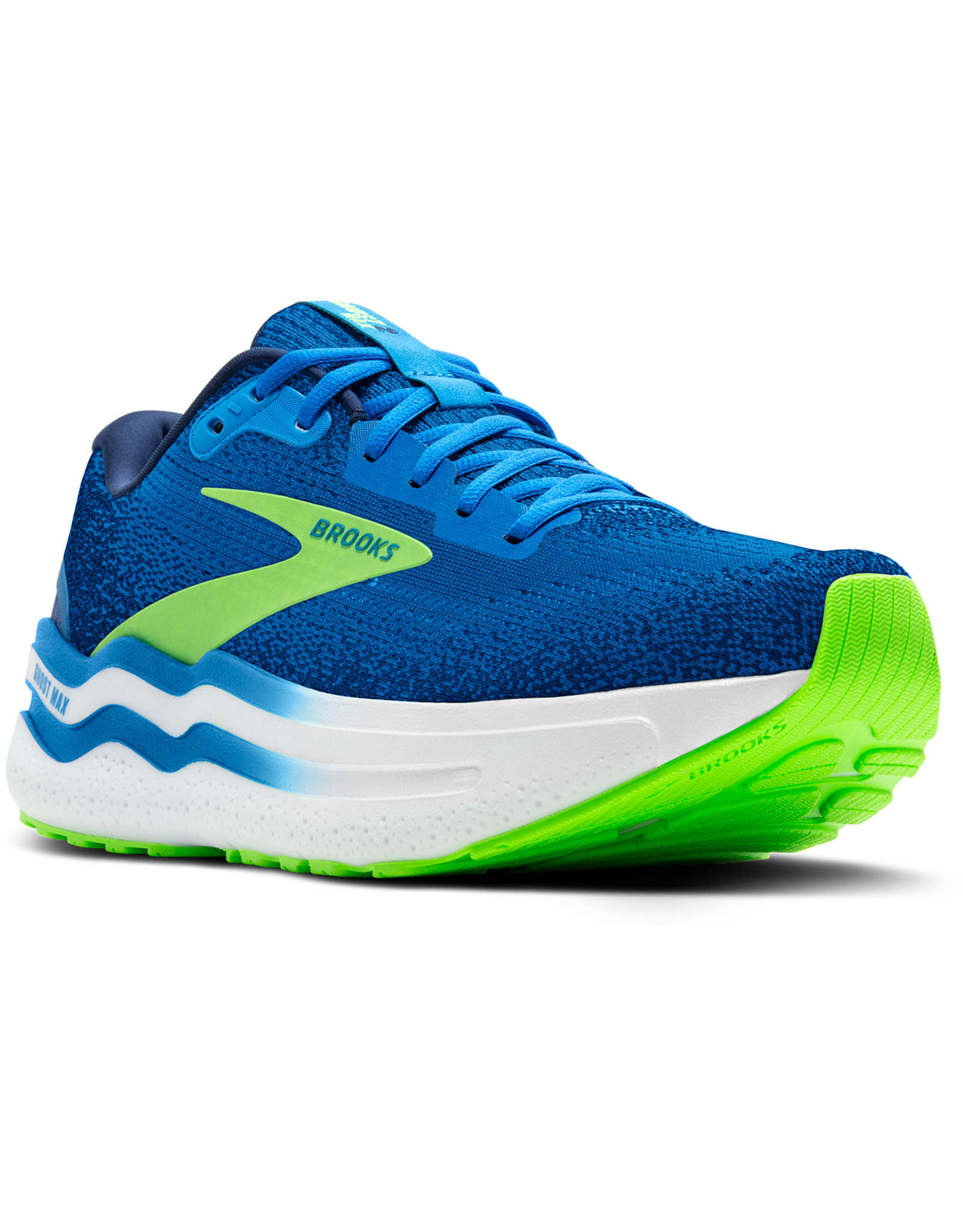 Brooks Ghost Max 2-Heren-Dutch Blue/Green Gecko/Peacoat